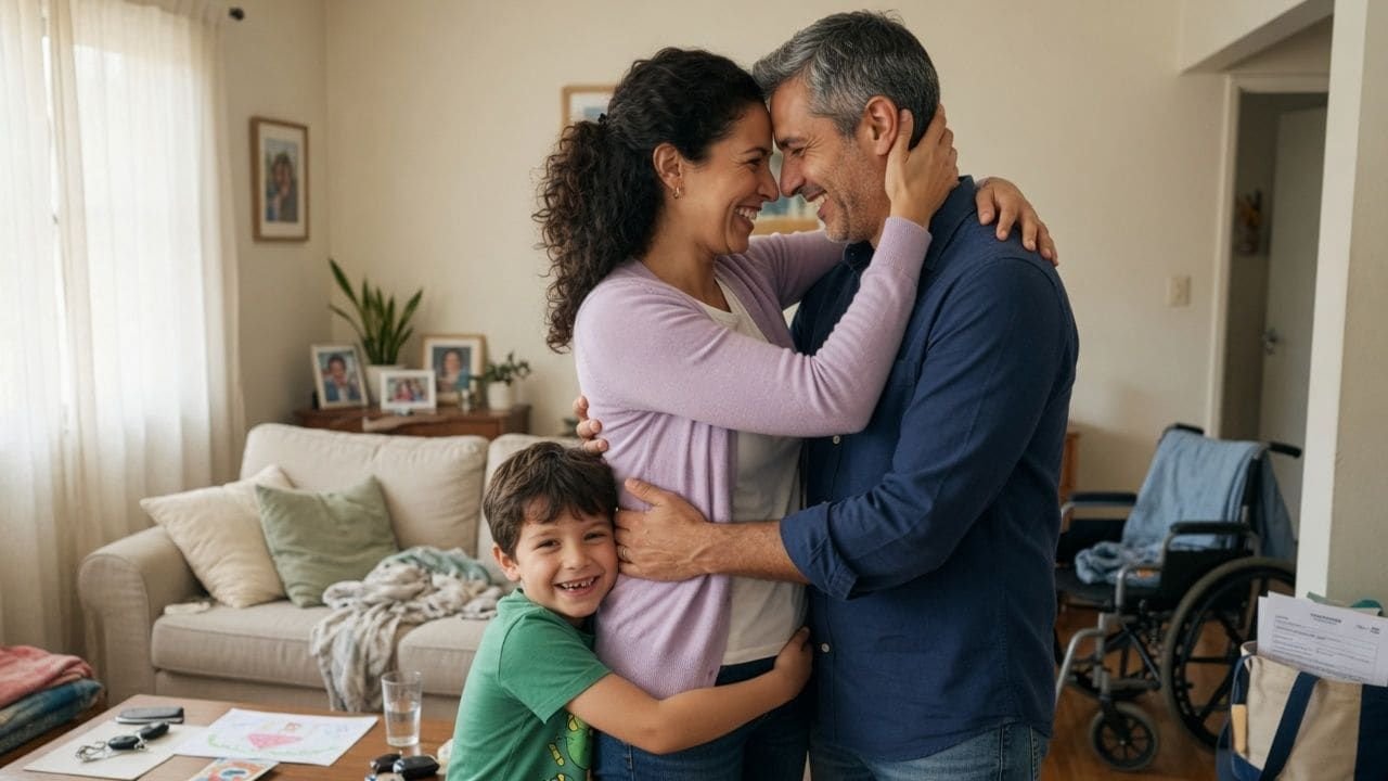 Família avaliando os planos Simples Vitta